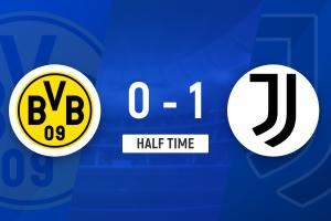 半场-胡尔梅斯谢幕战坎比亚索破门 尤文图斯1-0多特蒙德