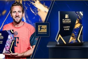 26球10助！官方：凯恩当选2024/25赛季德转用户评选德甲最佳球员